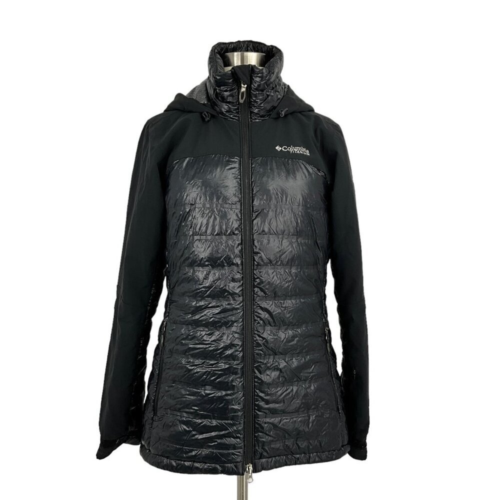 Columbia Size S Titanium Heatzone *FLAW* Omni-Heat 3D Jacket Black Hooded